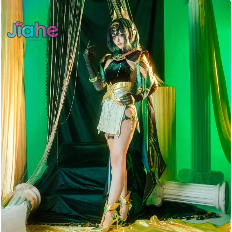 

Нефер Косплей Костюм Игра Genshin Impact Высокое качество плащ перчатки аксессуар реквизит парик Хэллоуин карнавал женский сексуальный комплект