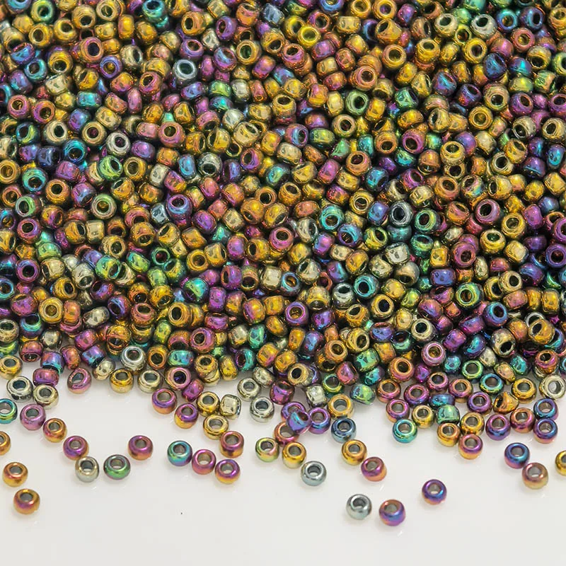 1000 قطعة 1.5 مللي متر جولة لامع اللون الزجاج الخرز 15/0 موحدة اليابان فضفاض خزر عازل لصنع المجوهرات DIY بها بنفسك الخياطة Accessorise