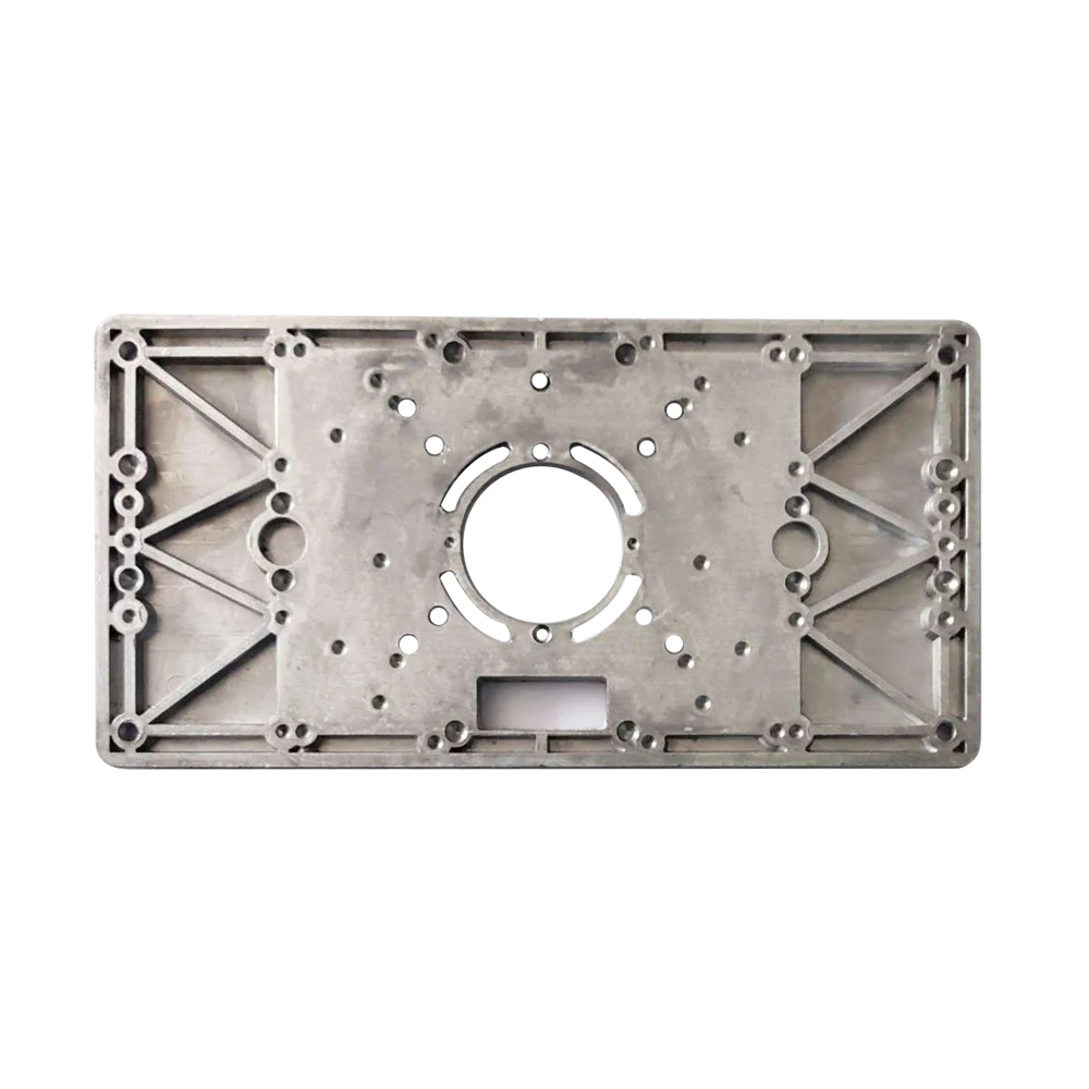 Aluminium Router Table Insert Plate Multifunctional Woodworking Benches Carpenter Machine Engraving Board with 4 Rings Tools
