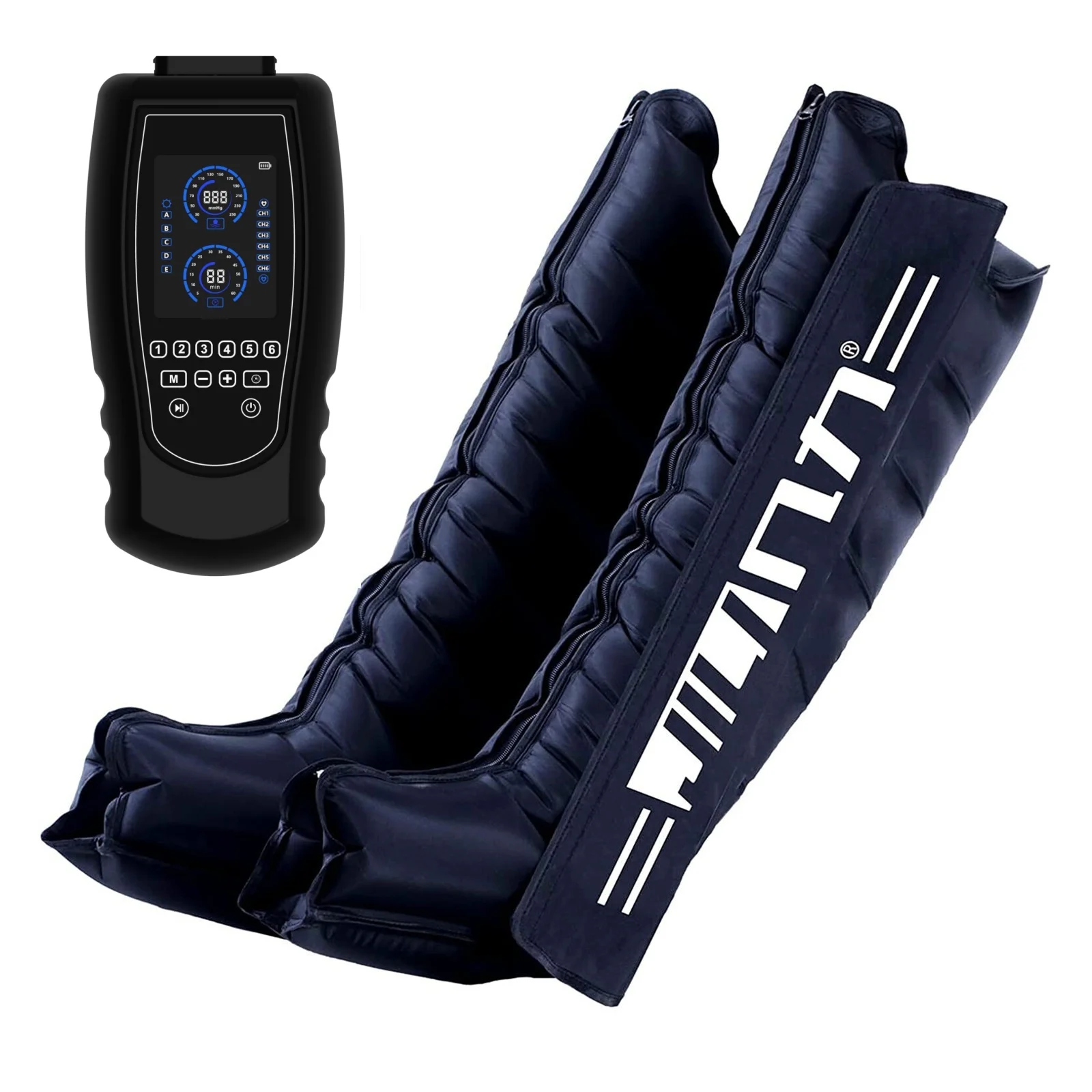 JILI Pressotherapy Air Compression Foot Massager Leg Recovery Boots Lymphatic Drainage Machine Relax Physiotherapy 6 Chambers