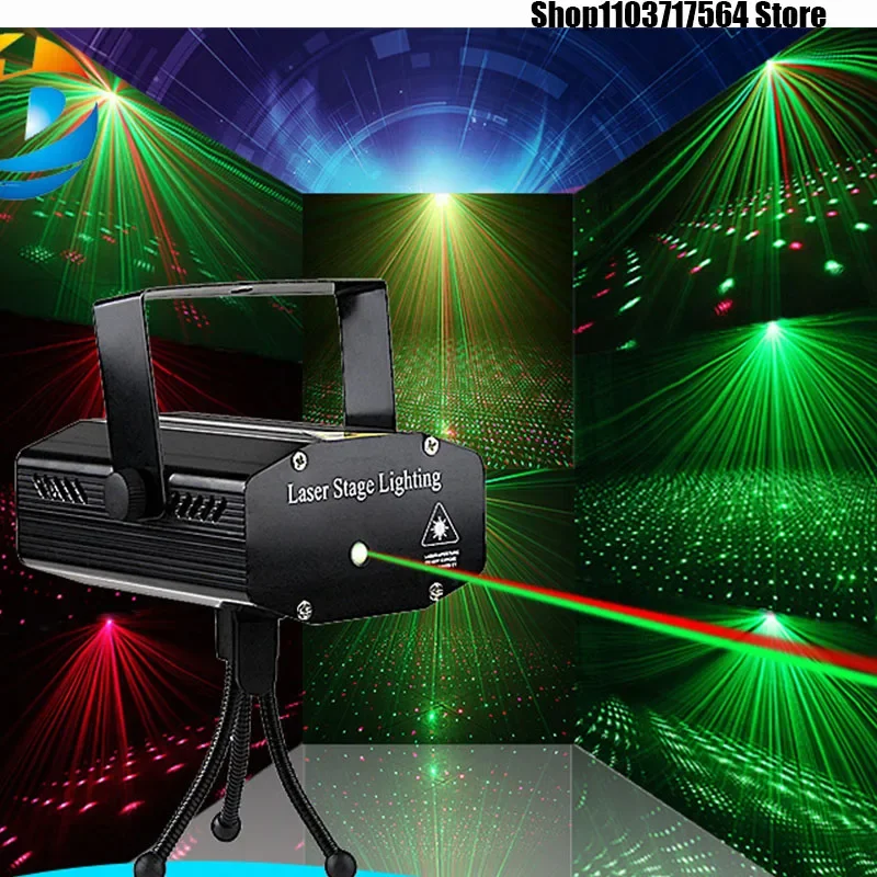 Stage light manufacturers led full star laser light bar KTV effect projection light firefly pattern atmosphere light