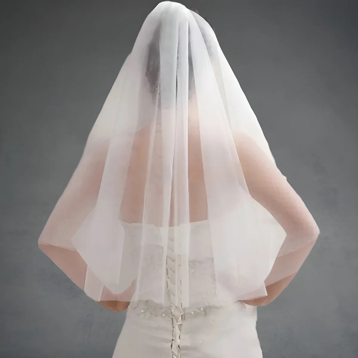 Simple Short Tulle Wedding Veils Cheap White Ivory Bridal Veil for Bride for Mariage Wedding Accessories