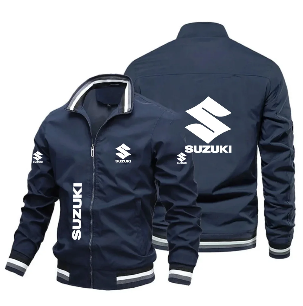 2026 Spring and Autumn Classic Men's Jacket Suzuki Motorcycle Jacket Logo Outdoor Cycling Sports and Leisure Jacket