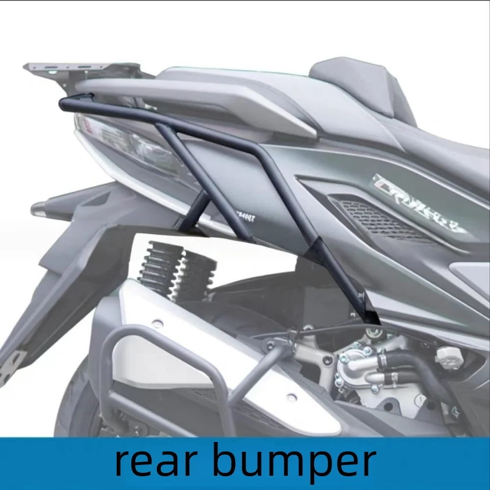 Rear Crash Bar Exhaust Guard Luggage Rack Top Box Holder Modified Parts fit for SYM Cruisym400 400i