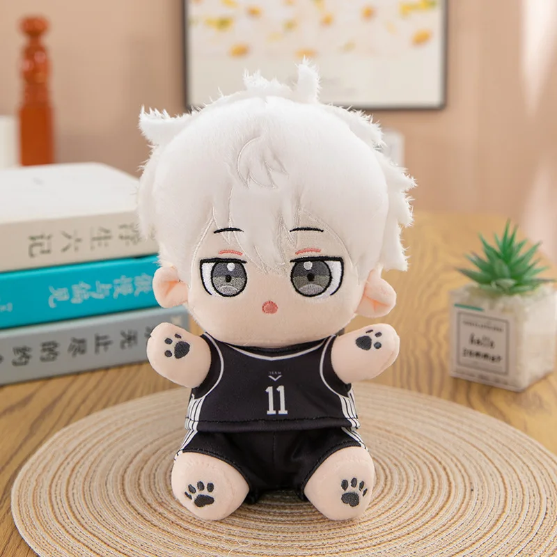 20 centimetri Isagi Nagi Bambole di Peluche Blocco Blu Anime Periferico Peluche Carino Morbido Seduta Bambola Mini Anime Cuscino di tiro Regali