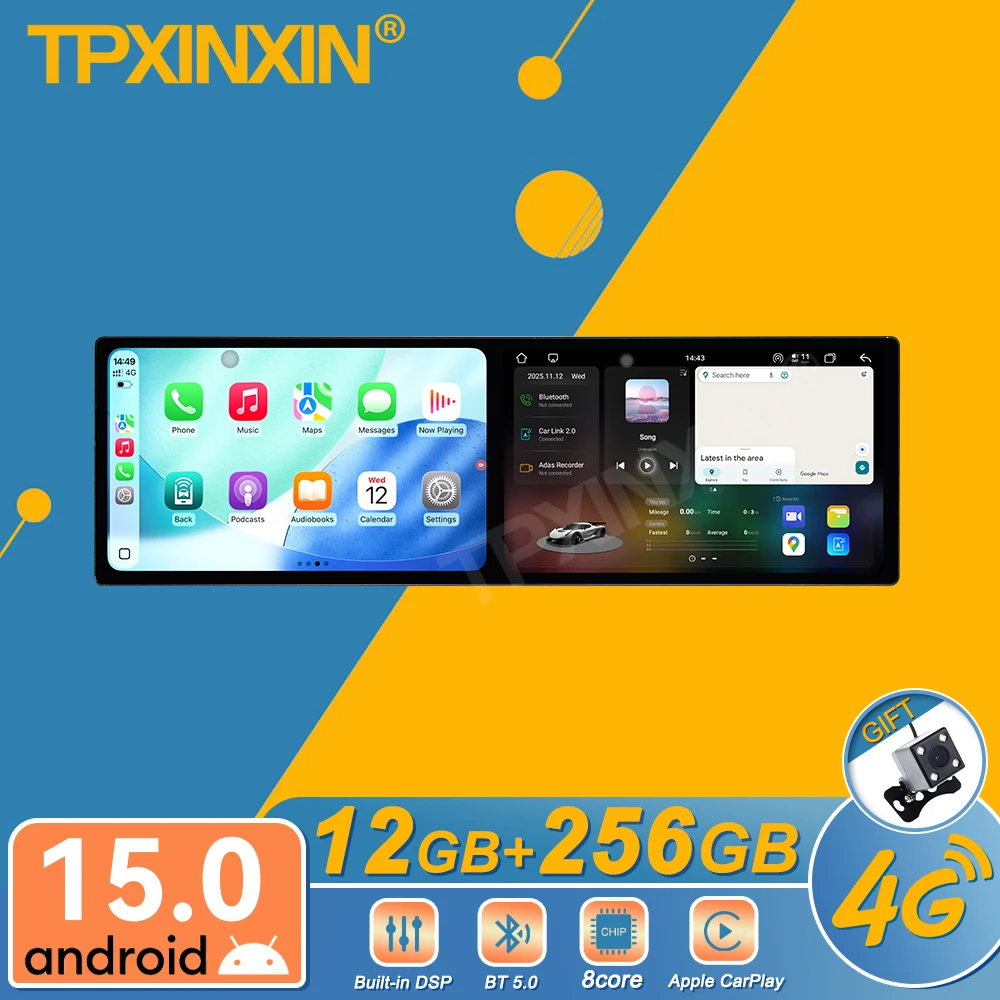 

Автомобильный радиоприемник с экраном 10,1 дюйма для Mazda Atenza 2020-2022, Android, авто, GPS-навигация, мультимедийный видеостереоприемник, головное устройство