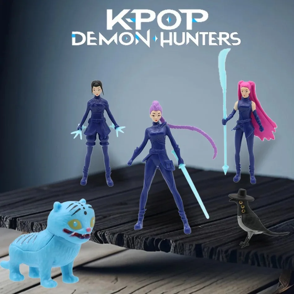 K-POP デモンハンターズ フィギュア K-POP デモンハンターズ フィギュア ハントリックス フィギュア おもちゃ ダーピーズ タイガー ルミ ミラ ゾイ サッシー フィギュア 置物