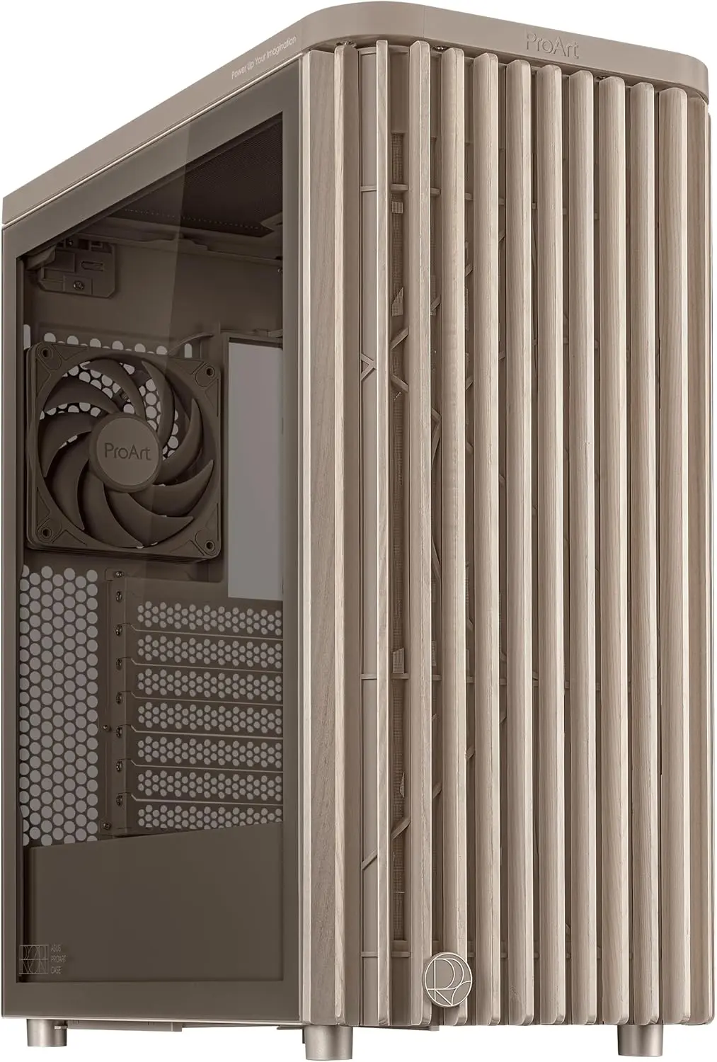 

Корпус ProArt Wood Edition Beige ATX с закаленным стеклом, поддерживает видеокарты до 315 мм, радиаторы до 240 мм.