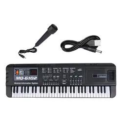 61 Key Electronic Keyboard Multifunctional with Mic Keyboard Piano for Stage