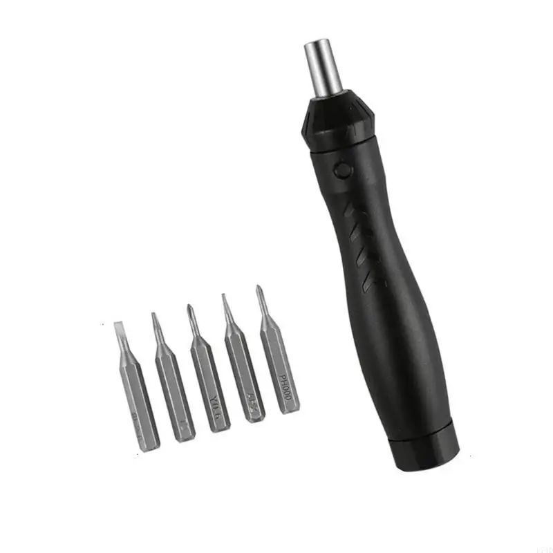 

L74D 5 in 1 Ratcheting Screwdriver Set 5pc Interchangeable Bit Ergonomic Grip Compact Storage Design