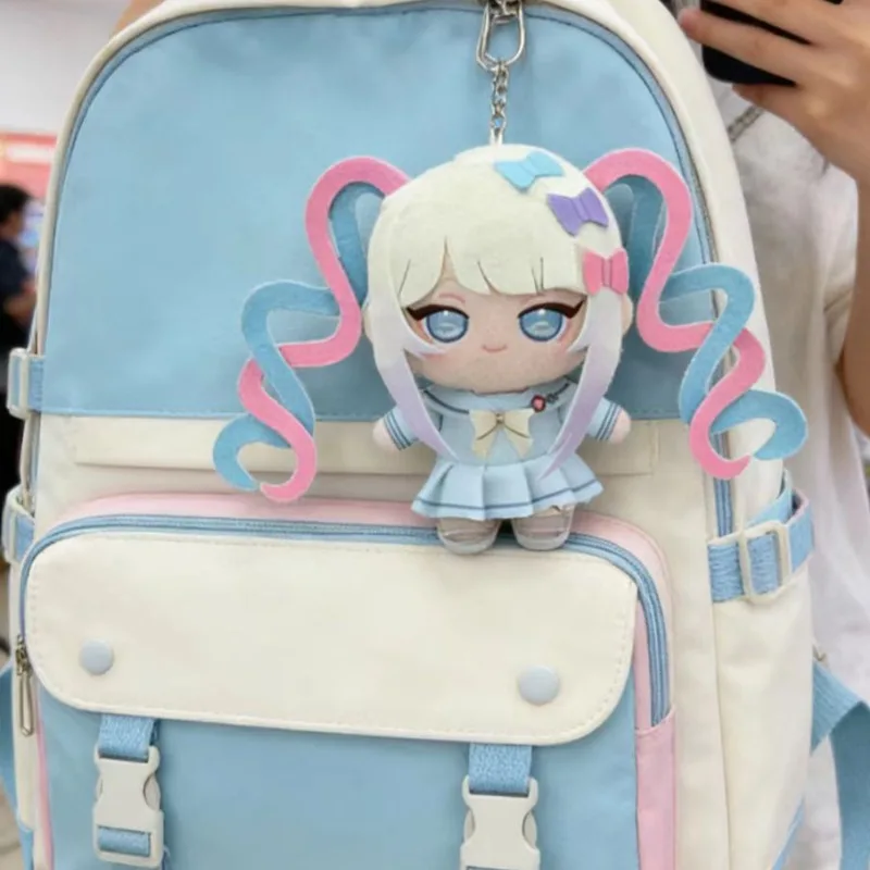 Cute Needy Streamer Overload Plush Set 2Pcs Ame KAngel Mini Cotton Doll Game Character Keychain Pendant Fans Backpack Decor Gift view 3