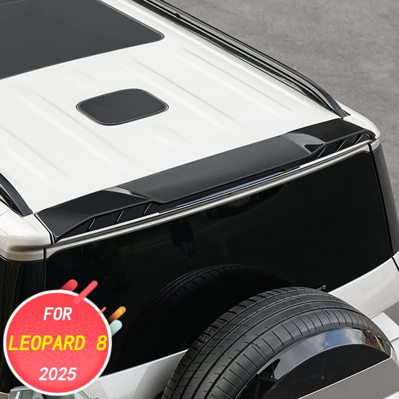Car exterior decoration accessories, sports tail wing, pressure tail, roof, fixed wind wing, top wing ext For BYD Leopard 8 2025