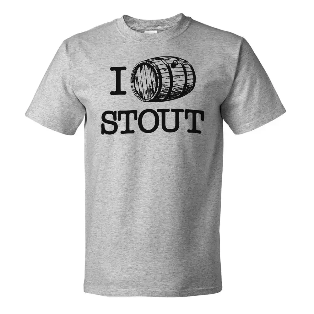 I Love Stout Tee Shirt Barrel Aged Homebrew Craft Beer Brewery  Summer Style Fashion Men O-Neck Casual Novelty T Shirt