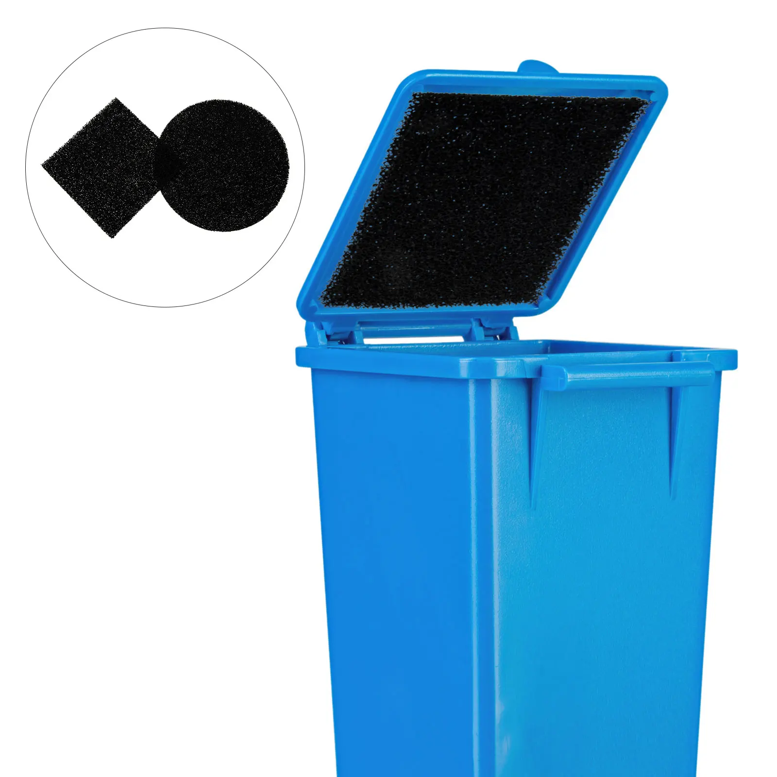 

8pcs Cotton Trash Can Odor Pads Deodorizer Filters For Kitchen Garbage Bin Litter Box Trash Can Supplies Cotton