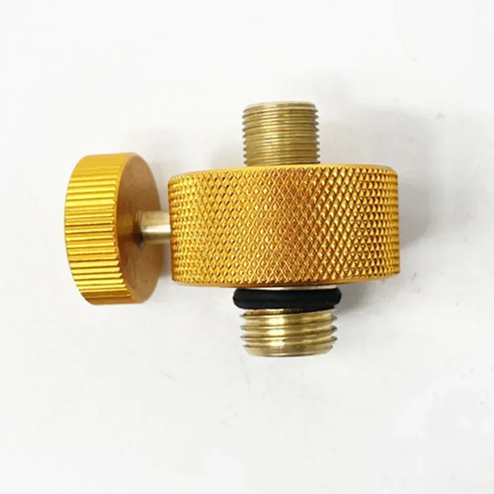 Stove Head Adapter Camping Copper+Aluminum Alloy Golden Liquefied Gas Cylinder Middle East Camping Stove Accessories