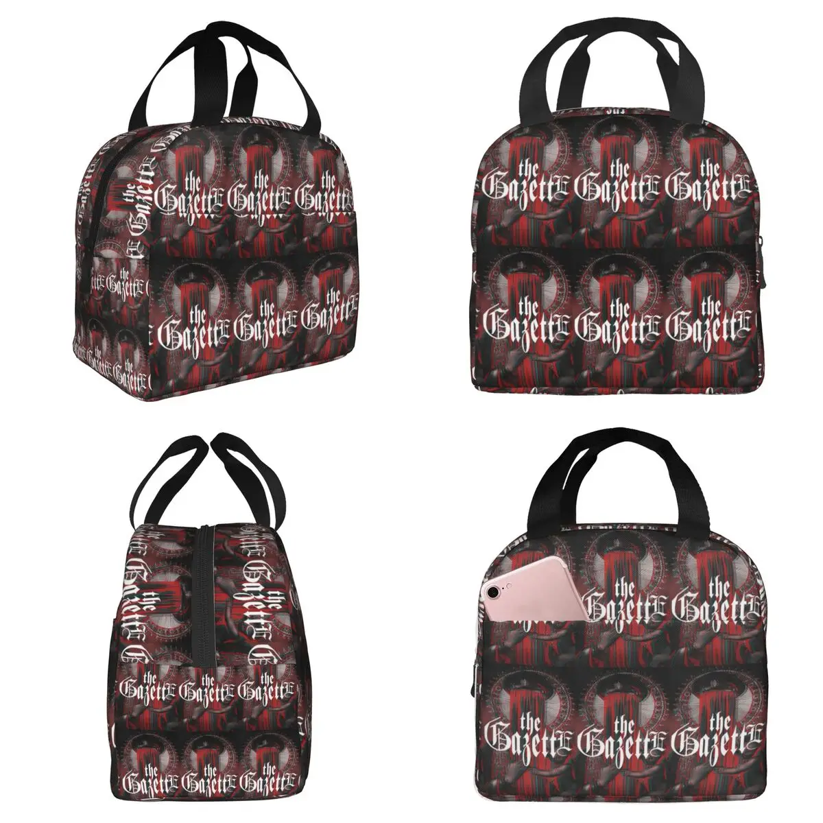 The Gazette Collection Isolierte Lunchtasche für Damen, Büro-Kühltasche, Thermo-Lebensmittelbox, auslaufsichere Lunchboxen, Behälter