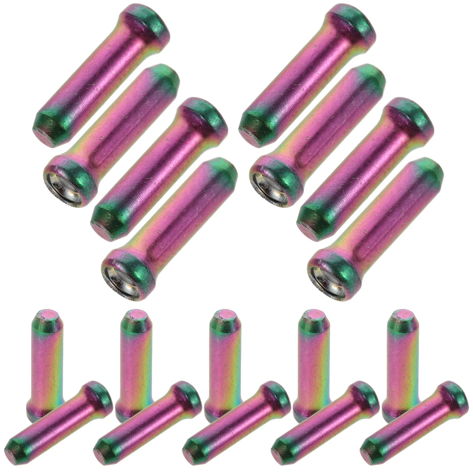 

20pcs Bike Cable End Caps Aluminum Alloy Durable Brake Wire Accessories Tail Covers For Mountain Road Bikes Variable Speed