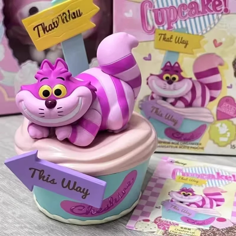 Caja ciega de la serie Cupcake de Disney, adornos de muñecas de moda alrededor de Lucifer Dumbo Cheshire Cat Mary Cat