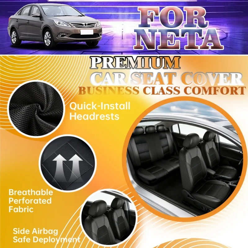 Breathable car seat cover For NETA Brand, breathable and ventilated, suitable for all seasons, suitable for long-distance use