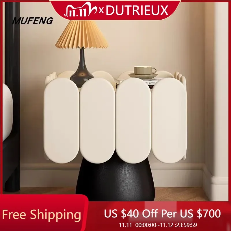 

Organizer Modern Bedside Table Trendy Versatile Luxury Simple Creative Night Table Storage Accent Mesa De Noche Home Products