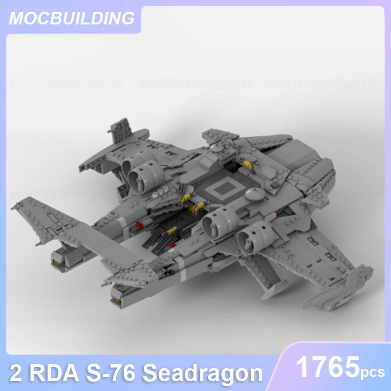 2 RDA S-76 Seadragon Modèle MOC décennie s De Construction DIY Assembler Briques dos Creative Collection Affichage Jouets Cadeaux 1765Pcs