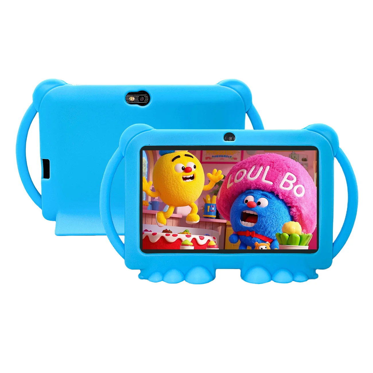 Tablet per bambini Android da 7 pollici, WiFi, batteria da 3000 MAH, doppia fotocamera, regali per bambini per Natale e compleanno