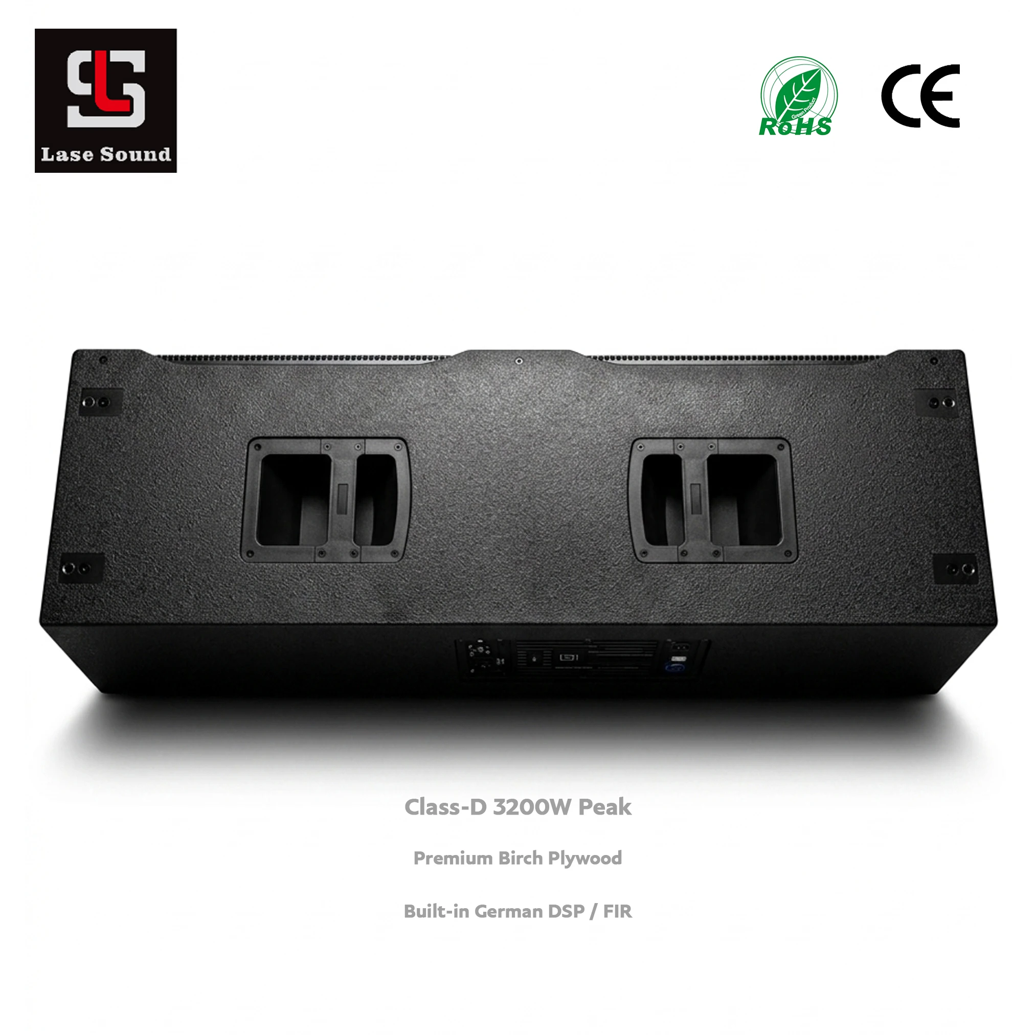 LA-N44 Dual-Amp Active Stage Speaker 1000W 2000W Peak Power Professional Line Array System DSP FIR 134dB Max SPL Outdoor Concert