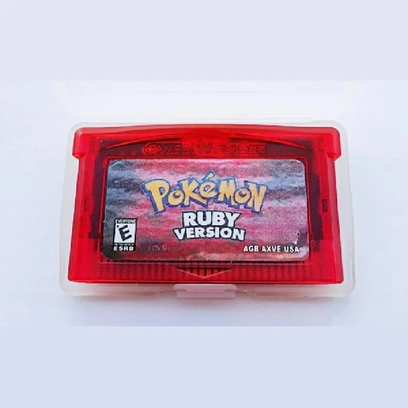 GBA Games Pokémon Series 32 بت لعبة فيديو Cartridge Pokémon Ruby Emerald Chlorophyll Sapphire Fire Red English Ver #6