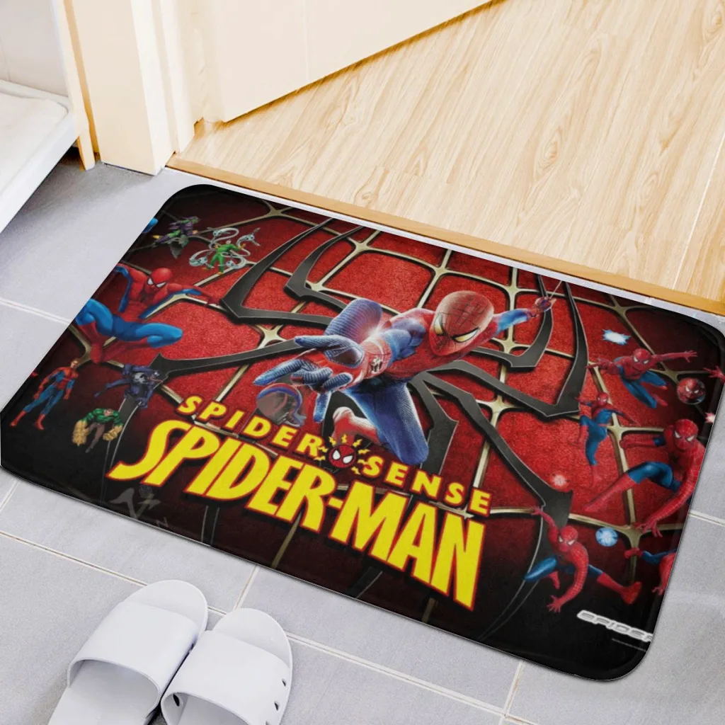 Marvel SpiderMan Living Room Rug  Carpet Flannel Slip Mat Aesthetic Room Decoration