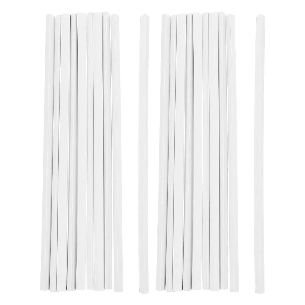 

20 Pcs Folder Lever File Binding Bars Office Binder Supplies Slide Grip Sliding Plastic Spines Accessories