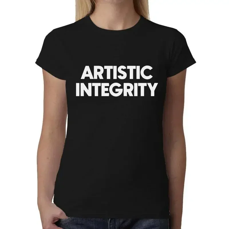Artistic Integrity ladies t shirt Top Novelty Funny Quote Geek Joke