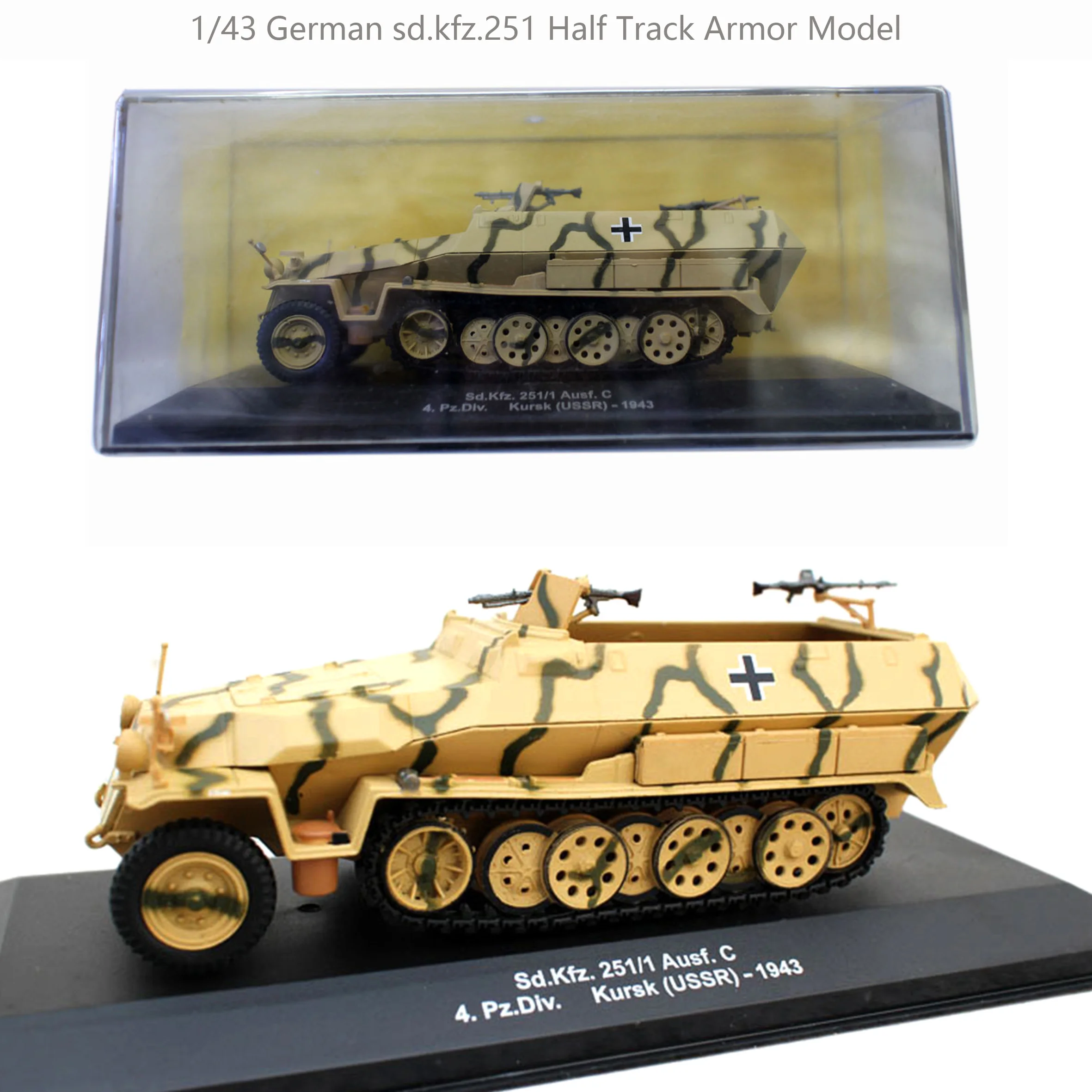 1/43 German sd.kfz.251 Half Track Armor Model  Kursk 1943  Alloy finished product collection model