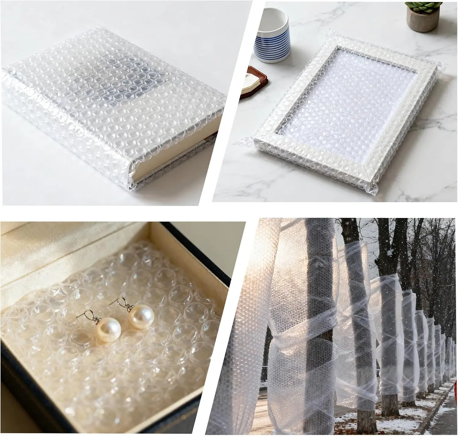 80cm/100cm Wide Double-layer Bubble Wrap, Available in Lengths of 1m/3m/5m, Suitable for Shockproof Transportation Packaging