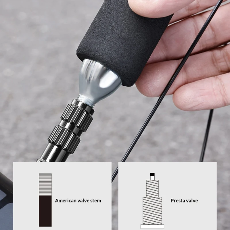 OFFBONDAGE CO2 Bike Pump Portable Fast Inflating Kit Aluminum Alloy AV/FV MTB