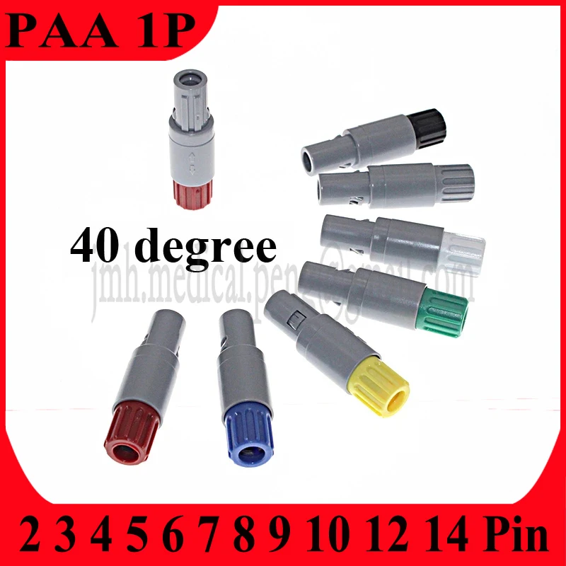 

PAA 1P 2 4 5 6 7 8 9 10 14Pin 40 Degree Two Keyings Push-pull Self-locking Medical Plastic Connector Plug