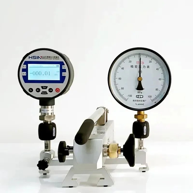 HSIN617 Portable Vacuum Ultra High Pressure Gauge Test Calibrator Comparison Pump Air Calibration Pressure Measuring 140bar