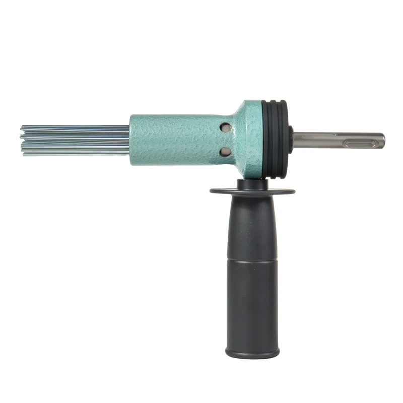 SDS Plus Deburring Tool, Needle Deslagger with Detachable Handle – Efficient Rust Removal and Edge Finishing Tool Kit