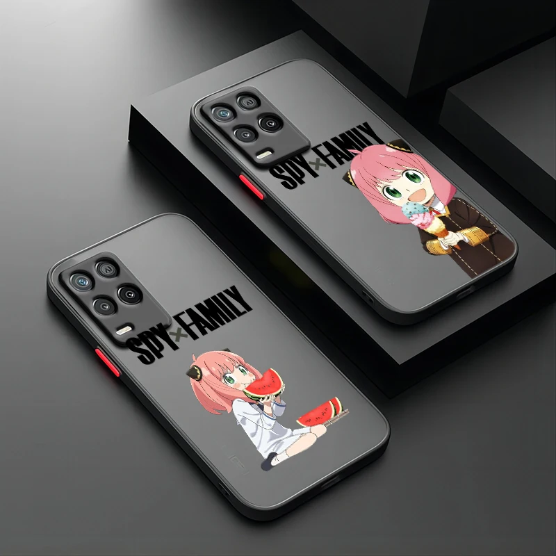 Cool Anime SPY×FAMILY For OPPO A98 A96 A94 A93 A78 A77S A76 A74 A73 A72 A57E S A56S Frosted Translucent Phone Case