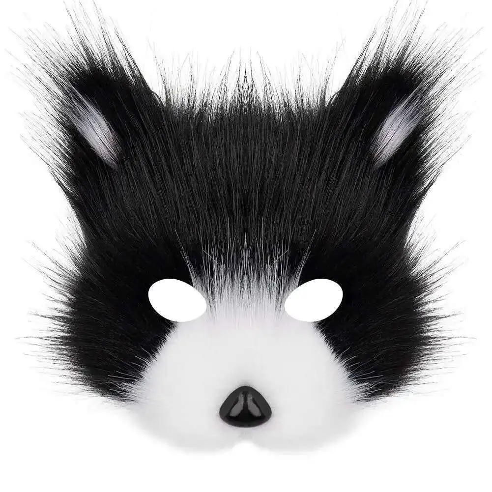 Plüsch Fuchs Maske Plüsch Erwachsene Maske Cosplay Halloween Maskerade Performance Prop Tier Plüsch Maske