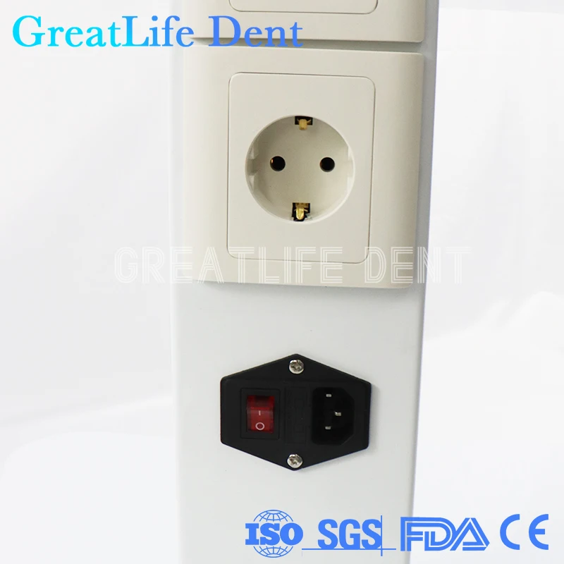 GreatLife Dent Clinic Cabinet Mobile Built-In Socket Medical Cart Dental Storage Trolley For Dental Clinic Intraoral Camera