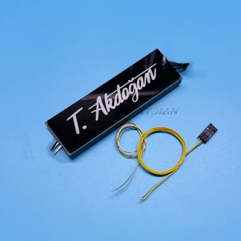 Tanwan für 1/14 Tamiya Truck mit Hochdach, LED-beleuchteter, individuell gestalteter Werbe-Multi-Kompatibilitäts-Logo-Leuchtkasten – Detail 3
