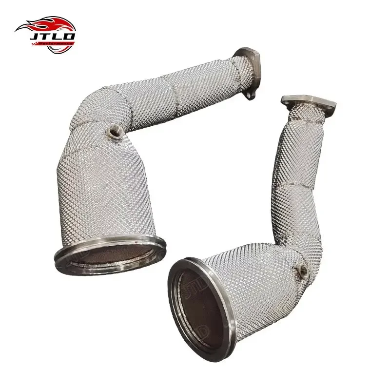 High Performance Good Quality 304 Stainless Steel Exhaust Downpipe for AUDI RS6 RS7 C8 4.0T Without OPF With Euro 6 2019+