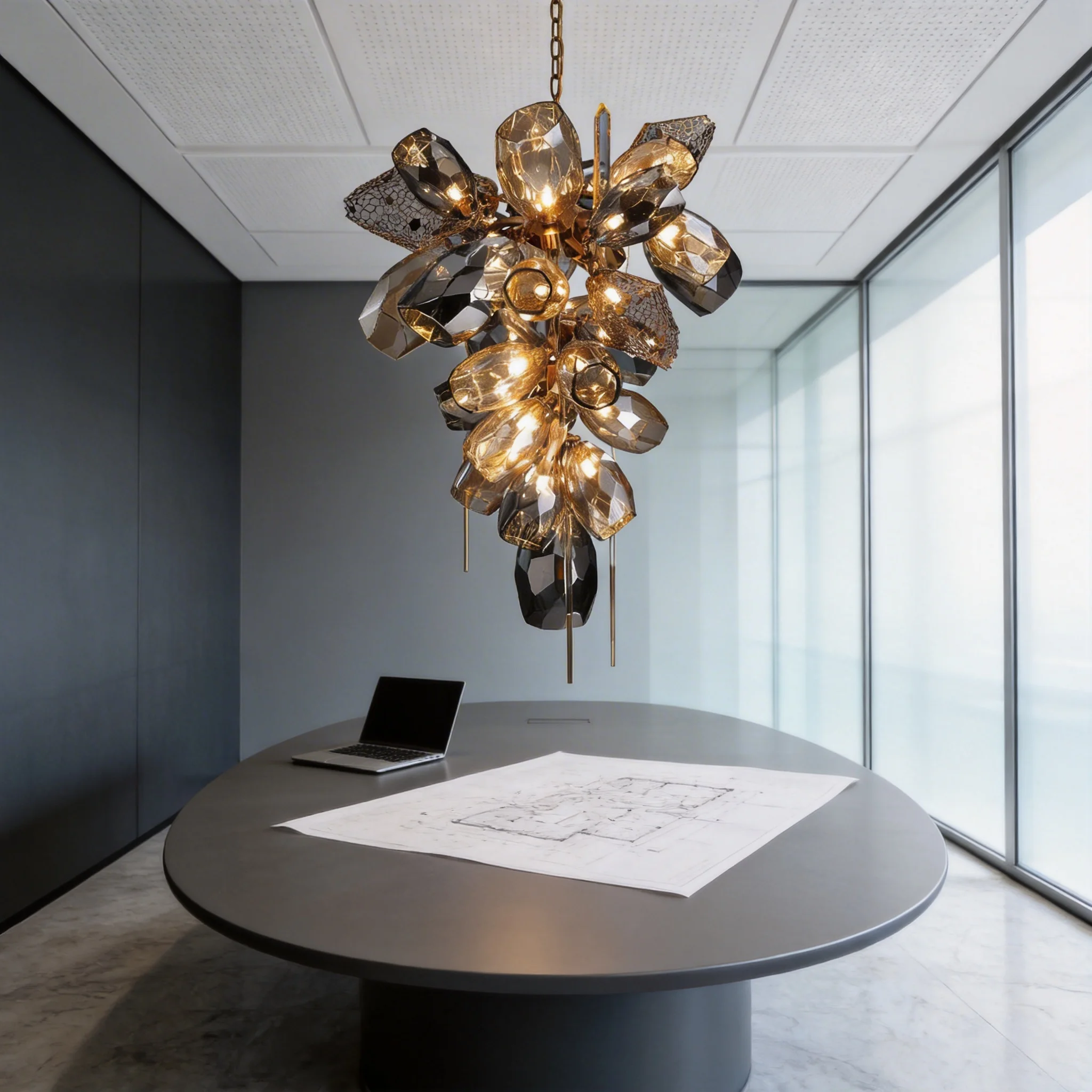 

Modern Art Glass Ceiling Chandelier Creative Home Decor Pendant Lights for Dining Bedroom Living Room Staircase Hanging Lamp