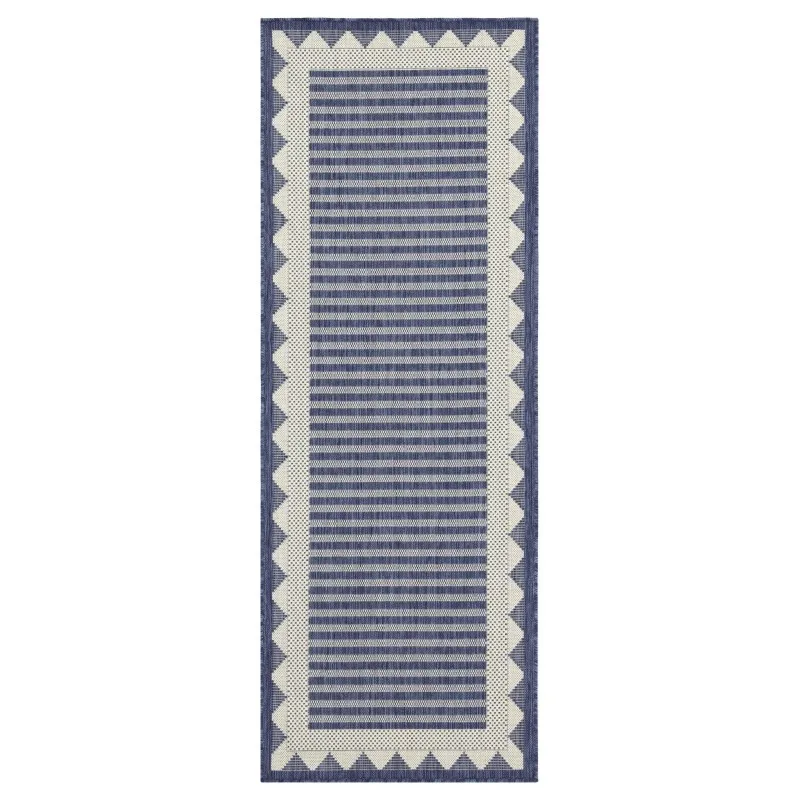 

Sunshine GC_HAR2013 Blue 2 ft. 7 in. x 7 ft. 3 in. Indoor/Outdoor Area Rug