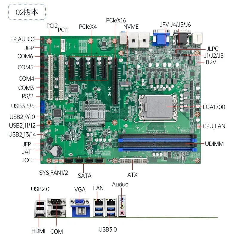 EAMB-1510 new control 12th generation, industrial visual server main board