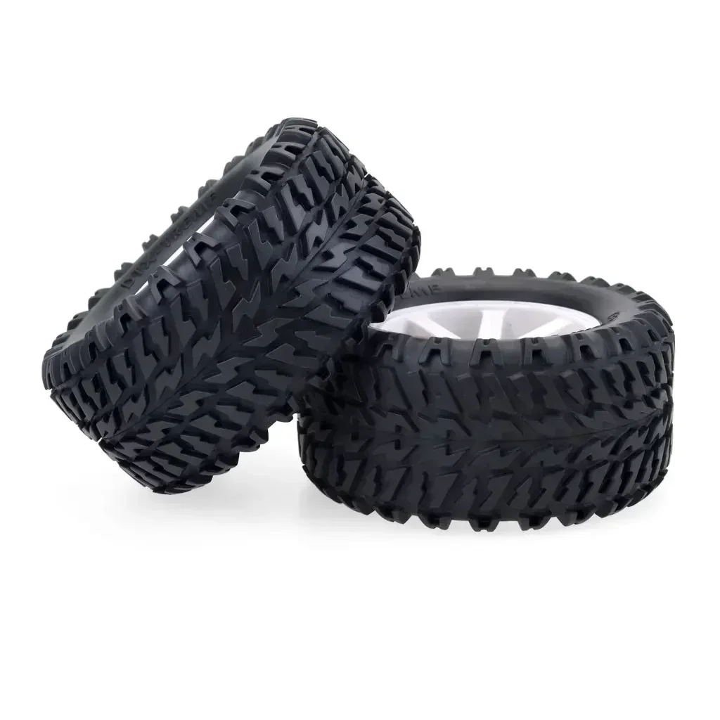 4 pièces roues Rc pneus 112MM 110mm roue collée pneu 12mm adaptateur moyeu hexagonal pour 1/10 RC voiture Course courte Monster Truck