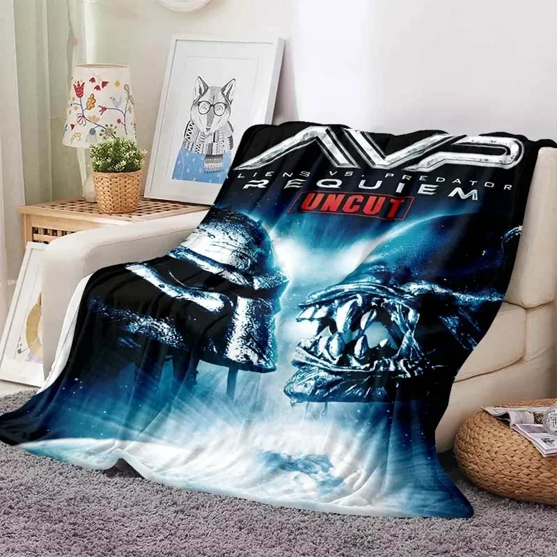 2026 Alien Vs. Predator Predator Movie Blanket Lightweight Comfortable Soft Breathable Ultra Warm Blanket Bedding Travel