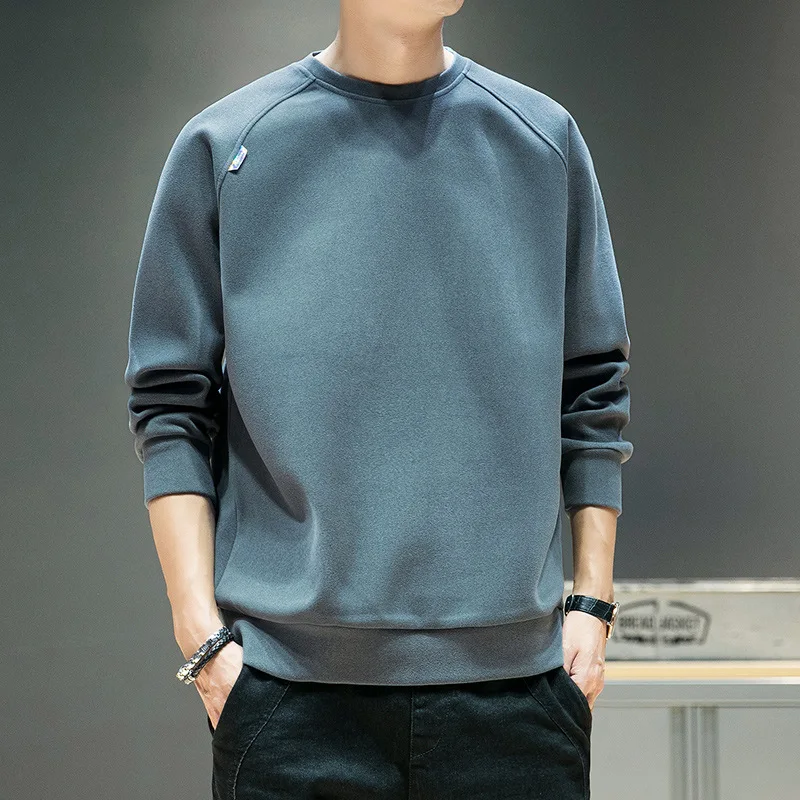 

Sweater Men's Spring 2026 Ins New Loose Trend Versatile Fashion Bottom Shirt Men's Long Sleeve Top