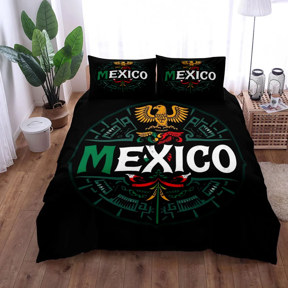 Mexico America Clubs Duvet Cover Set,King Queen Double Twin Single Soccer Bedclothes
