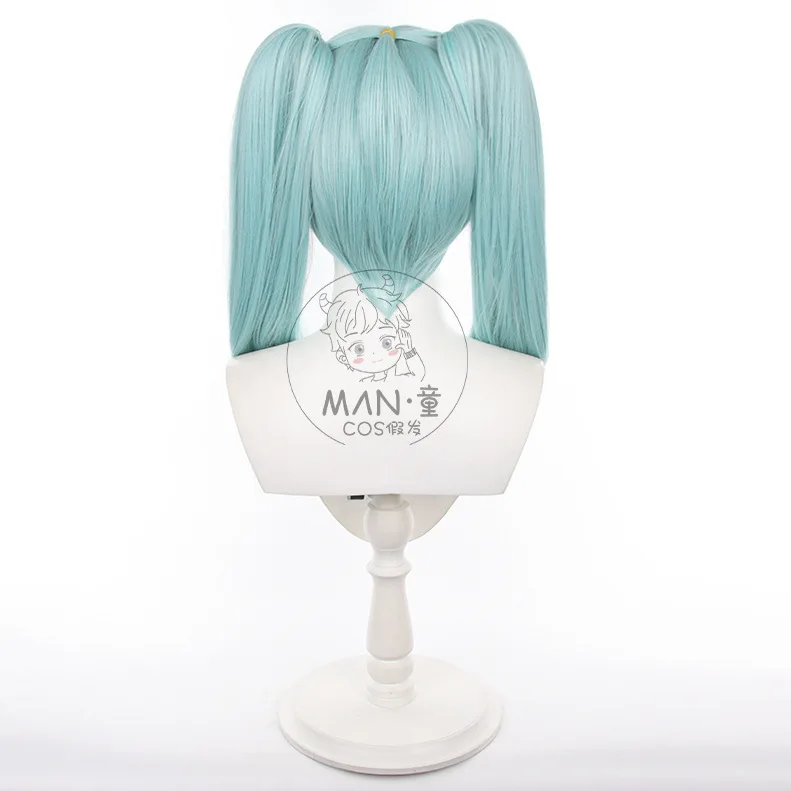 Cyberpunk: Edgerunners Rebecca شعر مستعار كوسبلاي عداء مشبك نمر مزدوج على شكل ذيل حصان هدية الهالوين